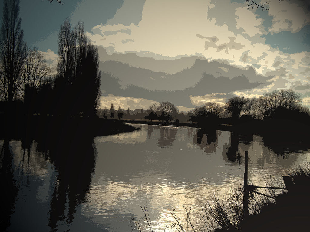 Detail of The River Trent at Barrow upon Trent by Sarah Smith