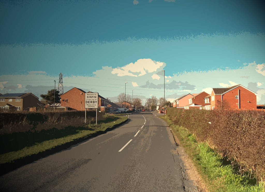 Detail of Derby and Sinfin Entrance Sign by Sarah Smith