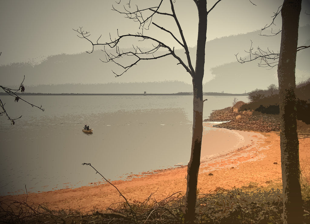 Detail of The Waterside at Foremark Reservoir by Sarah Smith