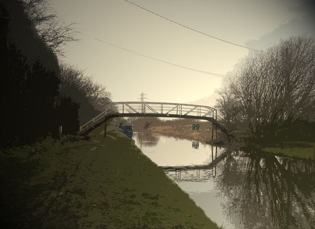 Detail of Footbridge over the Trent and Mersey by Sarah Smith