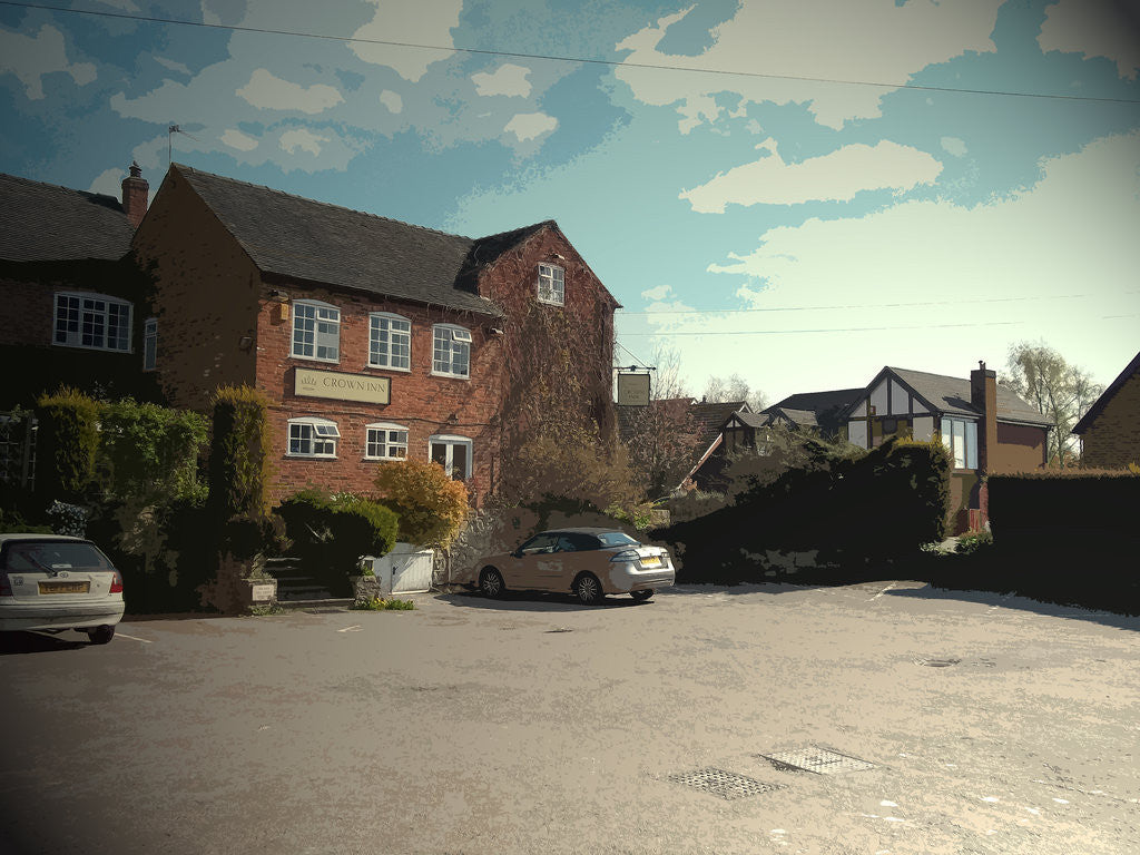 Detail of The Crown Inn by Sarah Smith