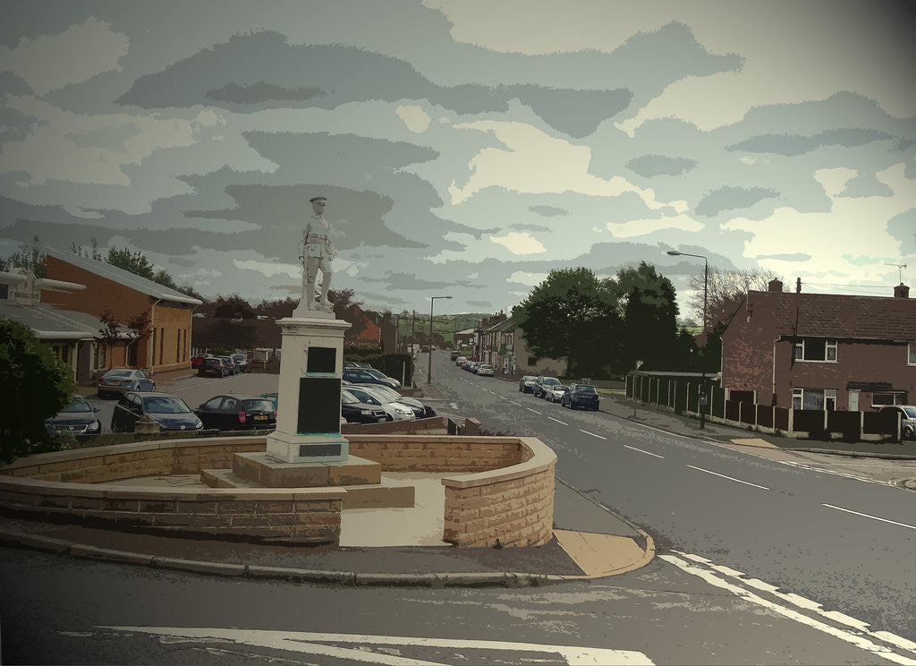 Detail of Pilsley Road in Danesmoor by Sarah Smith
