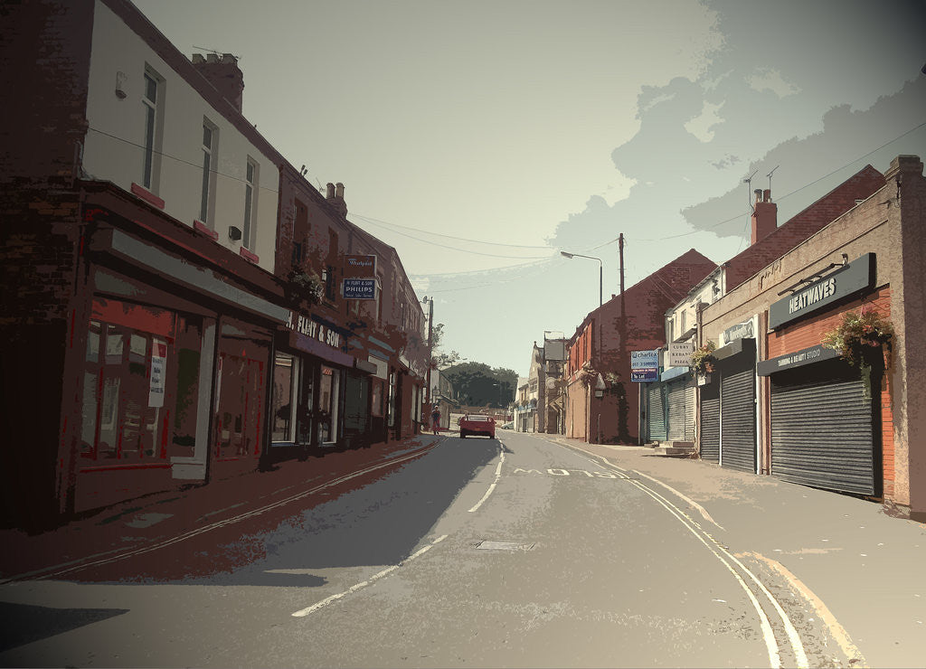 Detail of Main Street in Shirebrook by Sarah Smith