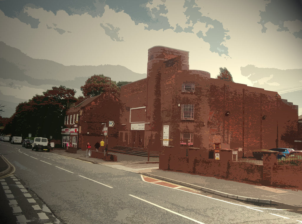 Detail of Bingo Hall and Convenience Store in by Sarah Smith