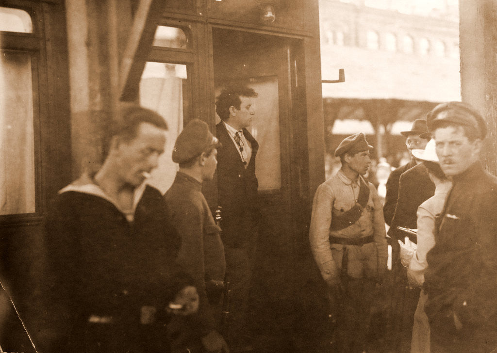 Detail of Nicolas train station, may designate the Vitebsky Station, Saint Petersburg, Russia by Anonymous