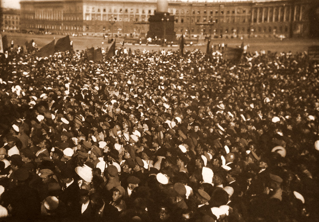 Detail of At Uritsky Place Petrograd Saint Petersburg Russia by Anonymous