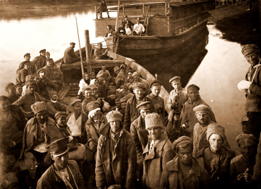 Detail of Polish-Soviet war, 1919-1920, war prisoners in Russia by Anonymous