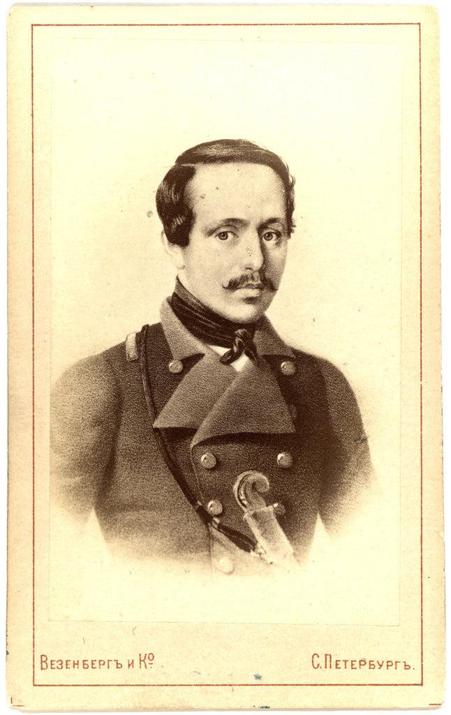 Detail of Mikhail Yuryevich Lermontov by Anonymous