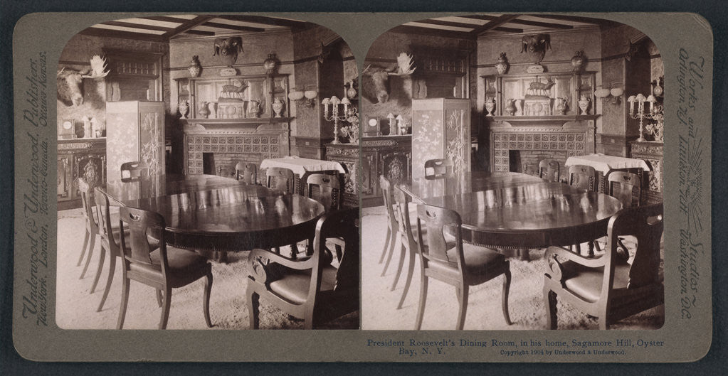 Detail of President Roosevelt's dining room, in his home, Sagamore Hill, Oyster Bay, N.Y by Anonymous
