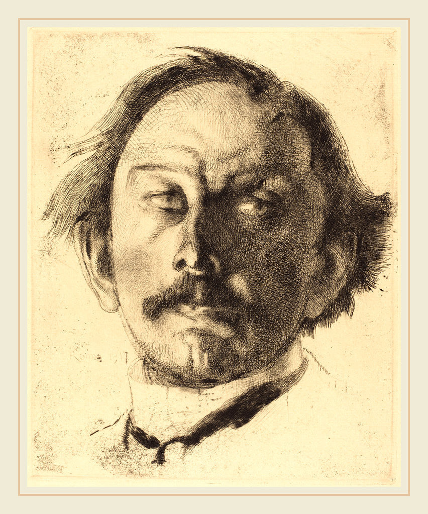Detail of Jules Destrée by Albert Besnard