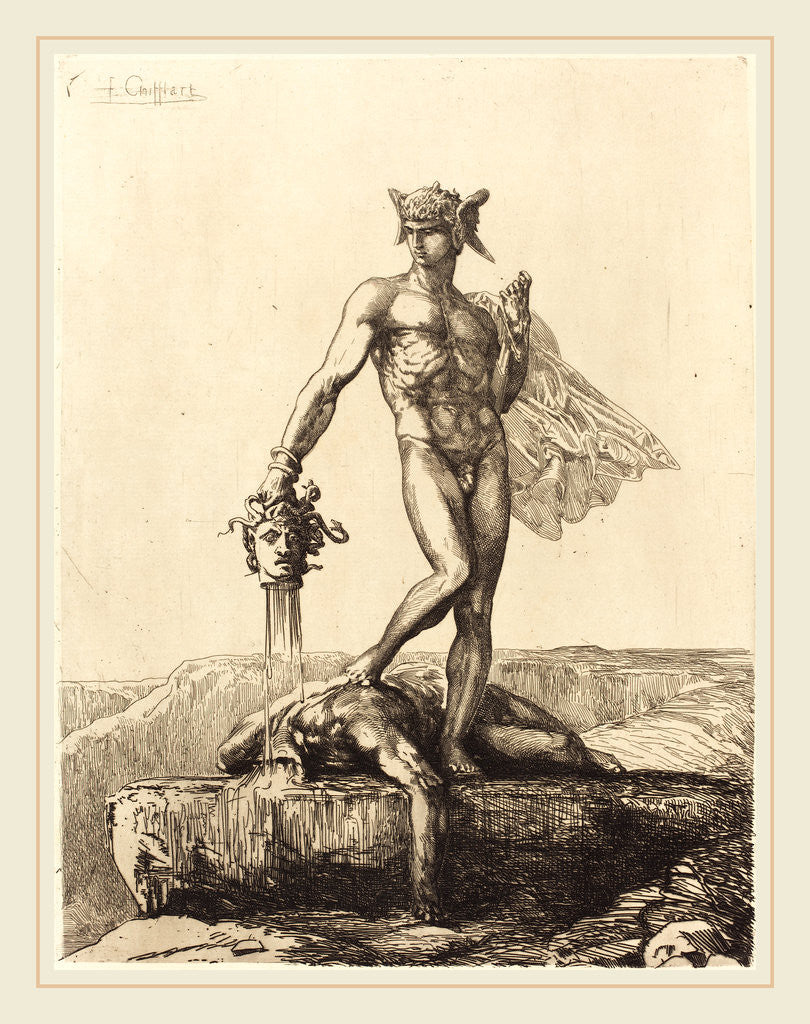 Detail of Perseus by François-Nicolas Chifflart
