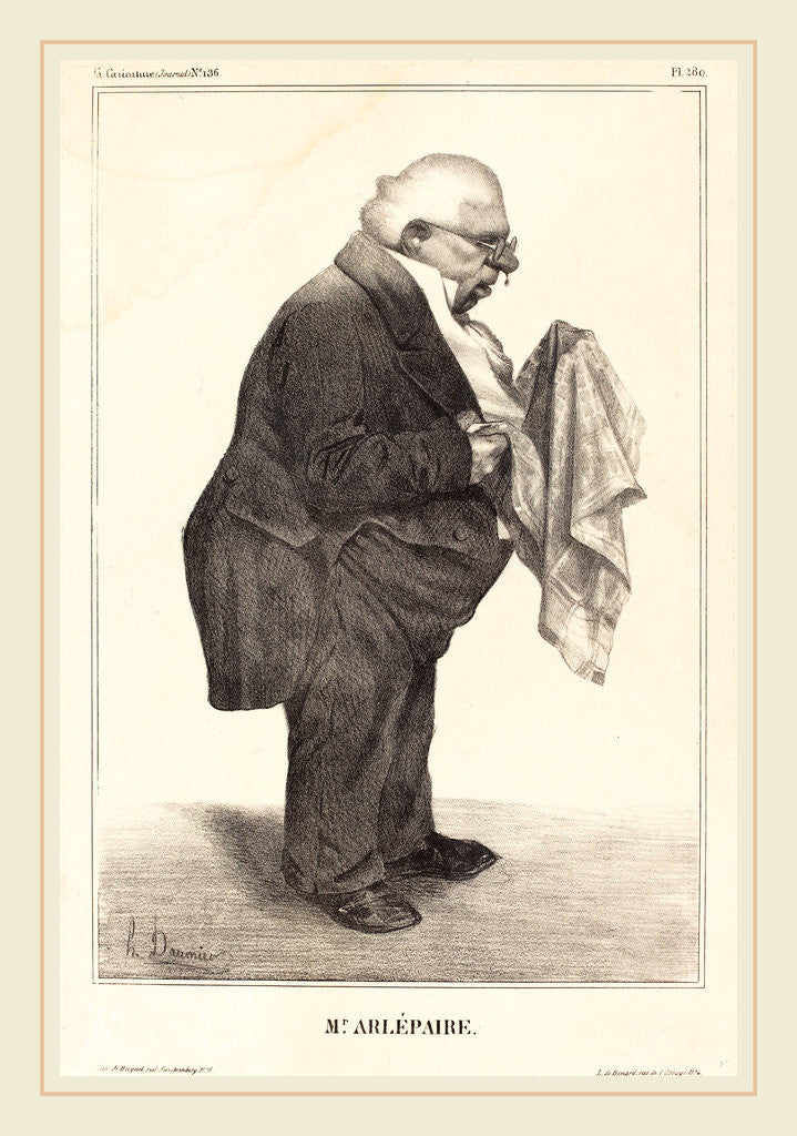 Harlé père, 1833 by Honoré Daumier