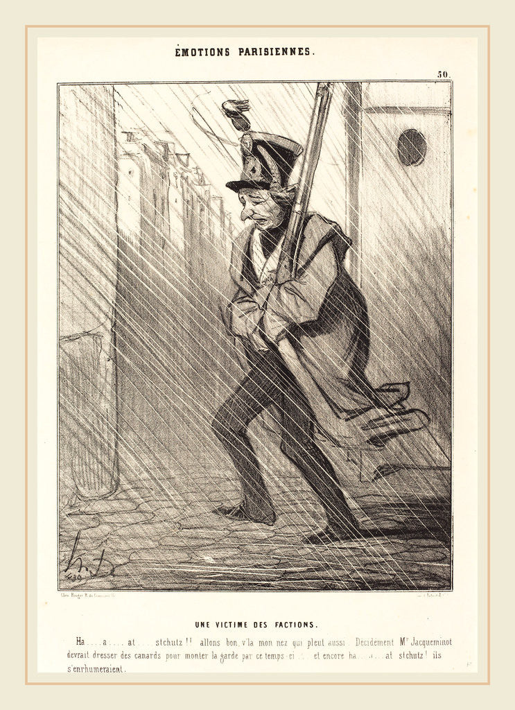 Detail of Emotions Parisiennes: Une Victime des Factions, 1842 by Honoré Daumier
