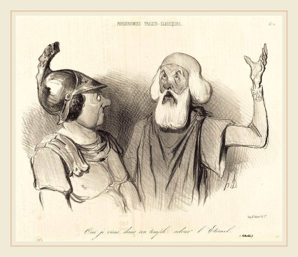 Detail of Oui je viens, dans son temple, 1841 by Honoré Daumier