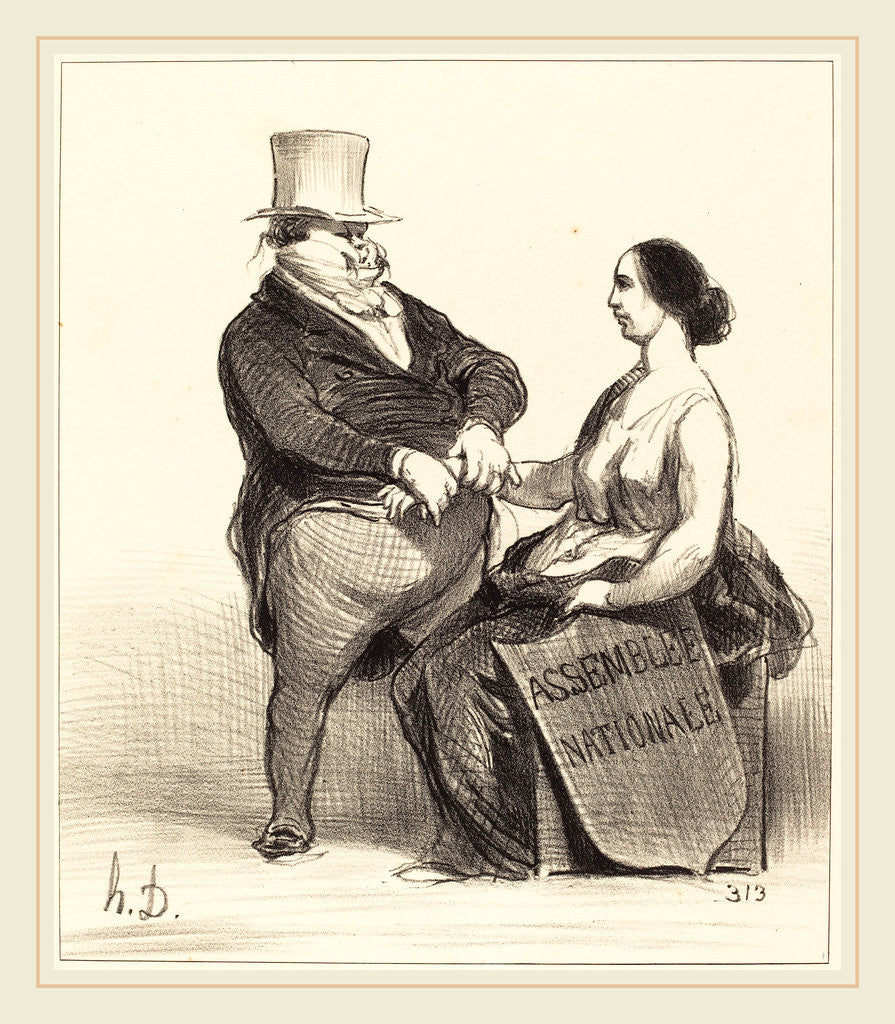 Detail of Docteur je ne suis pas aussi malade, 1851 by Honoré Daumier
