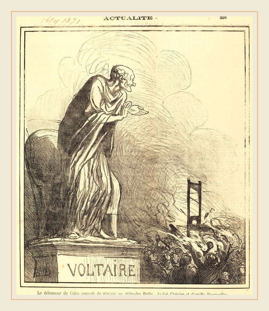 Detail of Le défenseur de Calas consolé, 1871 by Honoré Daumier