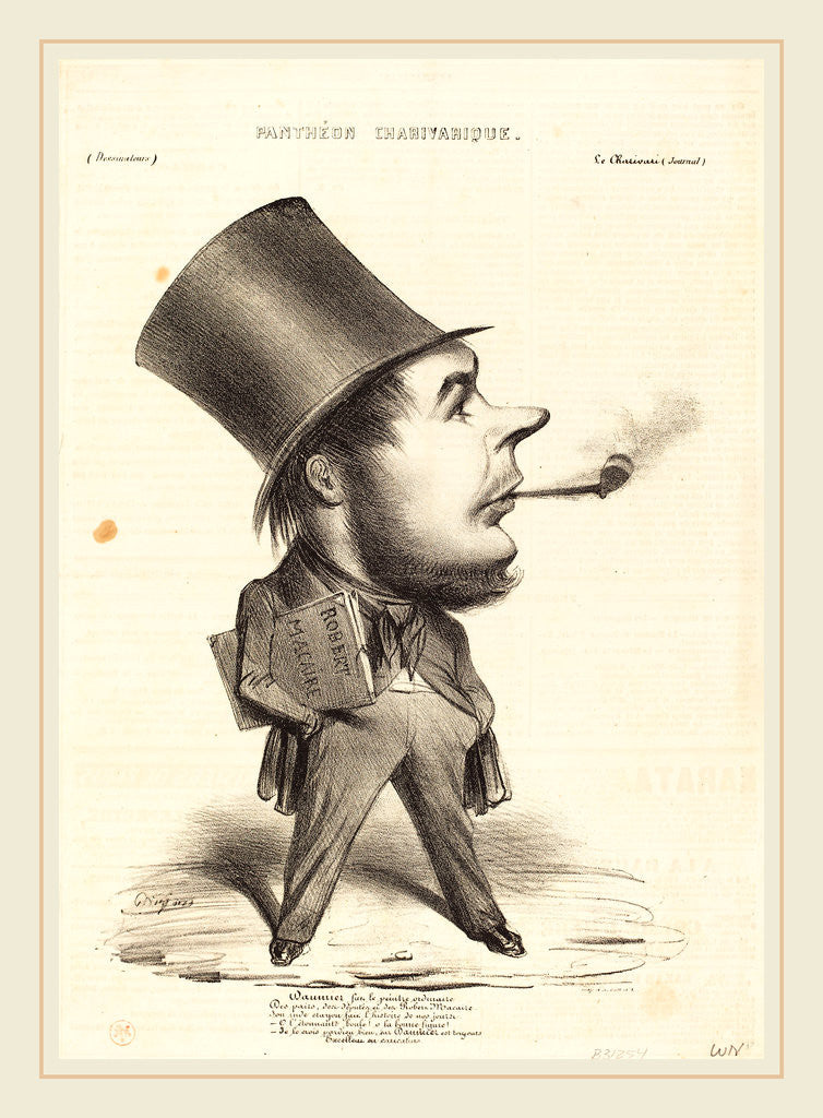 Detail of Daumier fut le peintre ordinaire, probably 1839 by Honoré Daumier