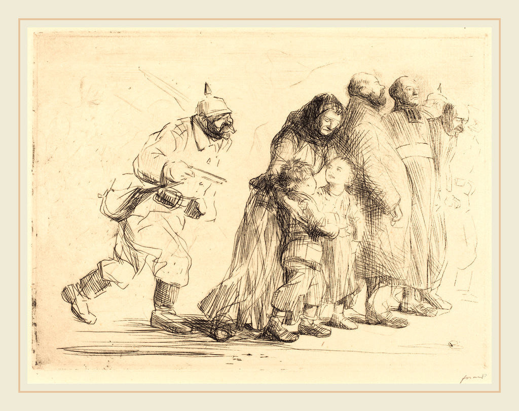 Detail of The Notables (large plate) by Jean-Louis Forain