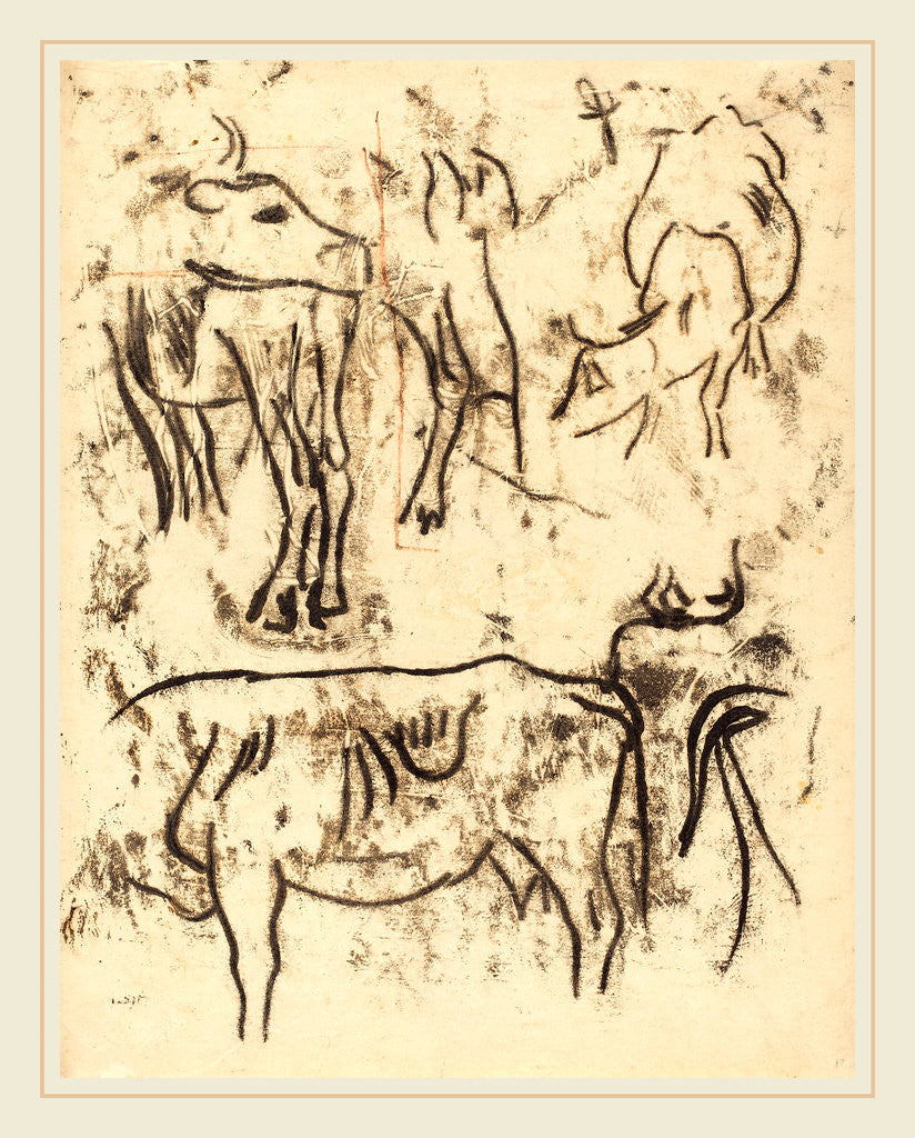 Detail of Animal Studies by Paul Gauguin