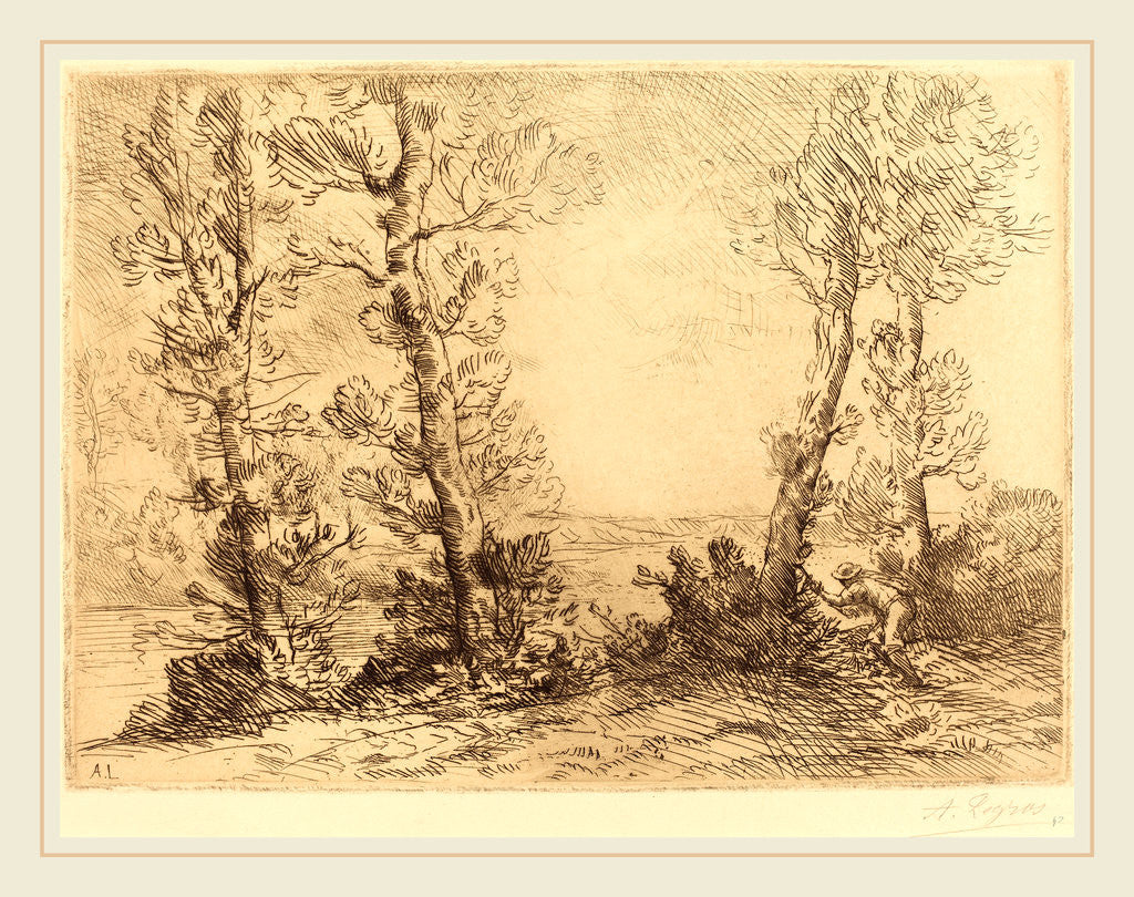 Detail of Salmon Fisher by Alphonse Legros