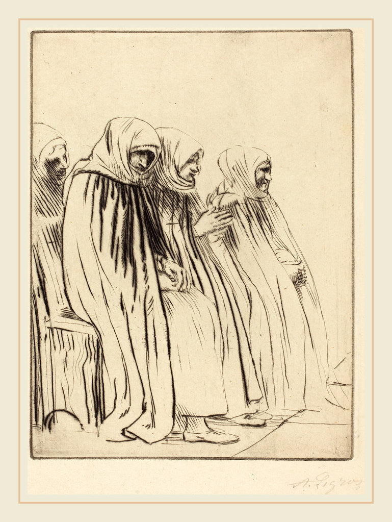 Detail of Women of Brussels by Alphonse Legros