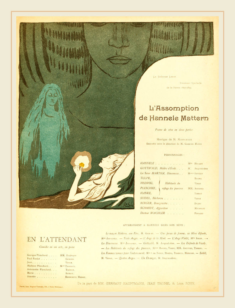 Detail of L'Assomption de Hannele Mattern; En l'attendant, 1894 by Paul Sérusier