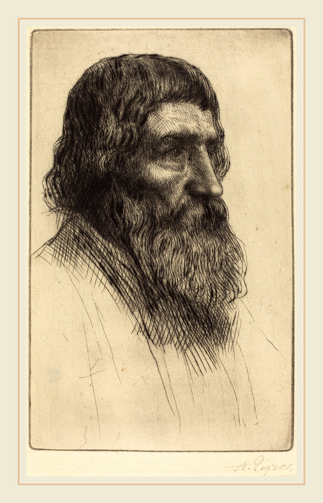 Detail of English Peasant by Alphonse Legros