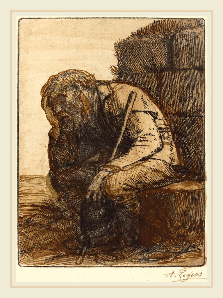 Detail of Desperate Man by Alphonse Legros