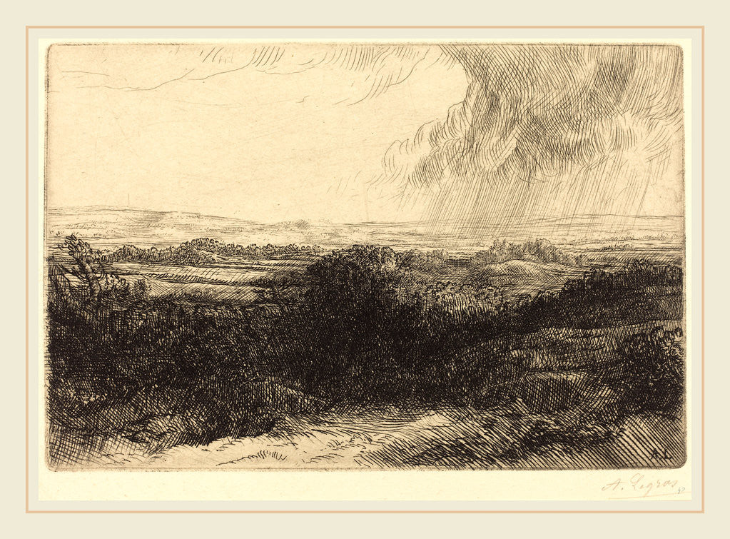 Detail of Prospect by Alphonse Legros