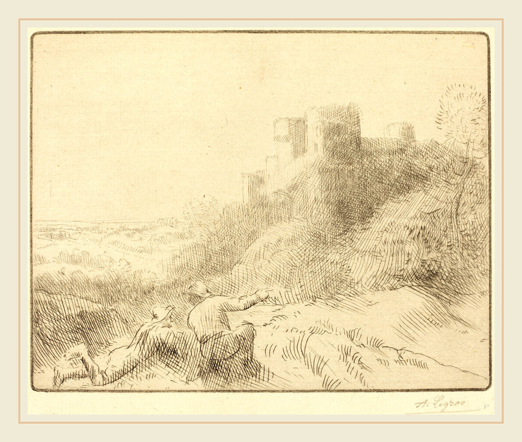 Detail of Old Chateau by Alphonse Legros