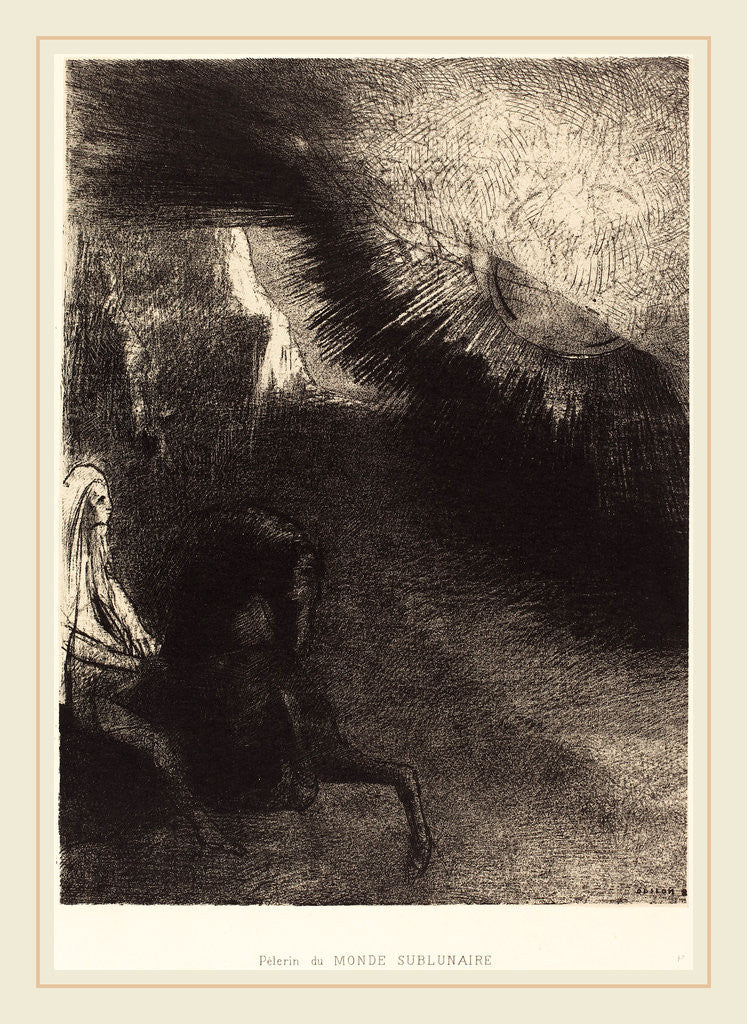 Detail of Pélerin du monde sublunaire, 1891 by Odilon Redon