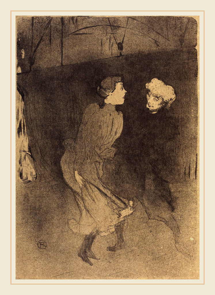 Detail of Dress Rehearsal at the Folies-Bergere, 1893 by Henri de Toulouse-Lautrec