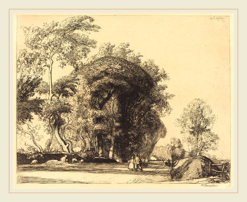 Detail of Path from St.-Gilles, St.-Jean-de-Monts, 1911 by Auguste Lepère