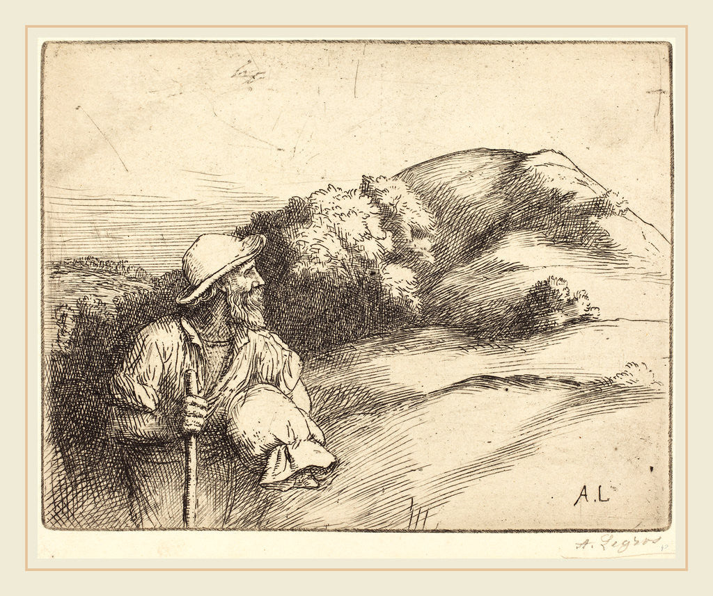 Detail of Return from the Fields by Alphonse Legros
