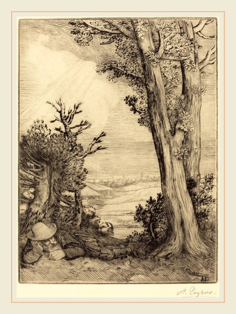 Detail of Siesta in the Country by Alphonse Legros