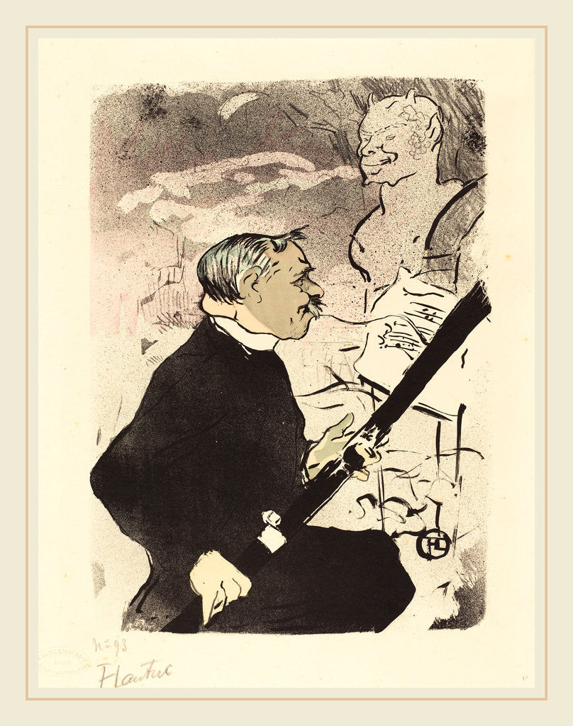 Detail of For You, 1893 by Henri de Toulouse-Lautrec