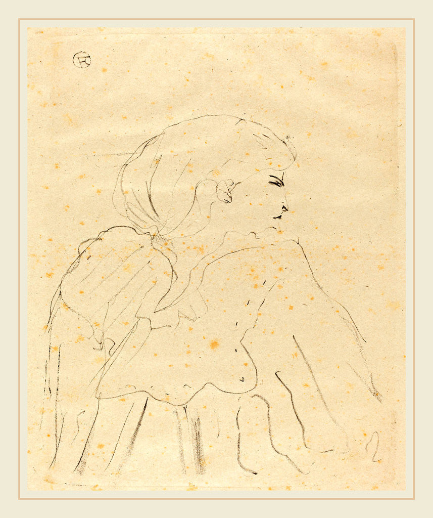 Detail of Cassive, 1896 by Henri de Toulouse-Lautrec