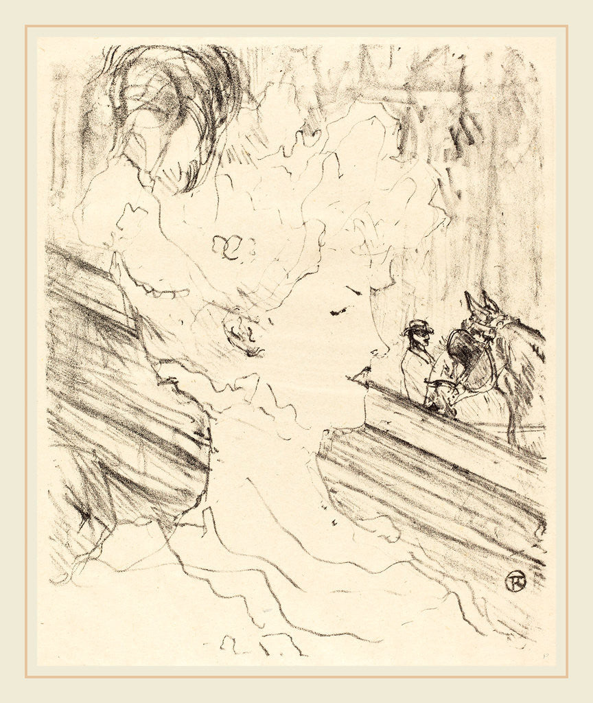 Detail of Emilienne d'Alençon, 1896 by Henri de Toulouse-Lautrec