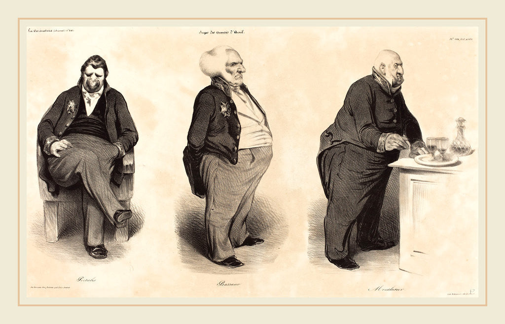 Detail of Comte Portalis-Duc de Bassano-Comte de Montlosier, 1835 by Comte Portalis-Duc de Bassano-Comte de Montlosier