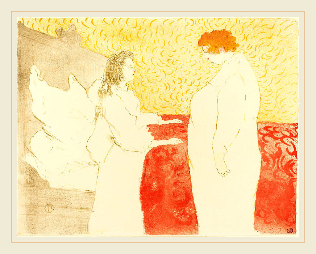 Detail of Woman in Bed, Profile, 1896 by Henri de Toulouse-Lautrec