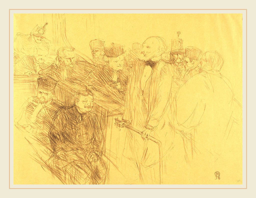 Detail of Ribot Deposition, 1896 by Henri de Toulouse-Lautrec