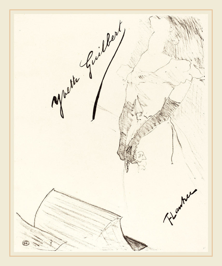 Detail of Frontispiece, 1898 by Henri de Toulouse-Lautrec