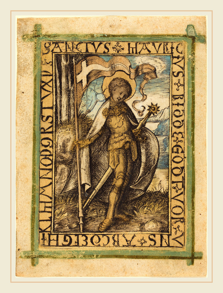 Detail of Saint Maurice by Anonymous