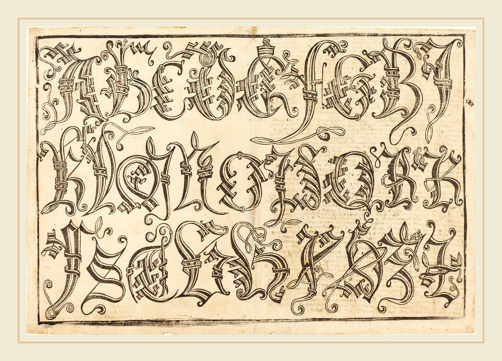 Detail of Ornamental Alphabet by Anonymous