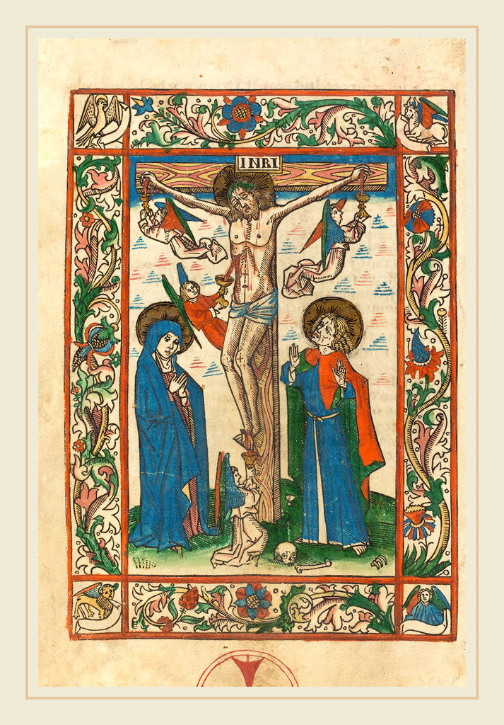 Detail of Christ on the Cross with Angels, 1483 by Anonymous