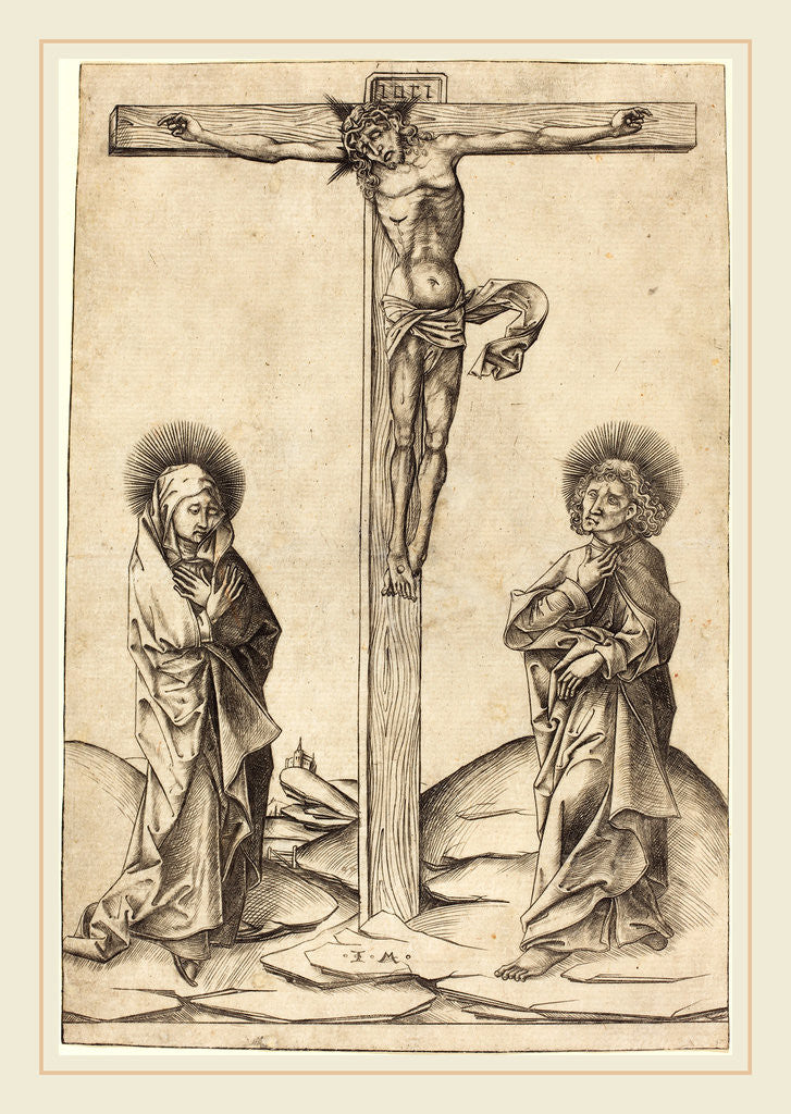 Detail of The Crucifixion, c. 1475 by Israhel van Meckenem