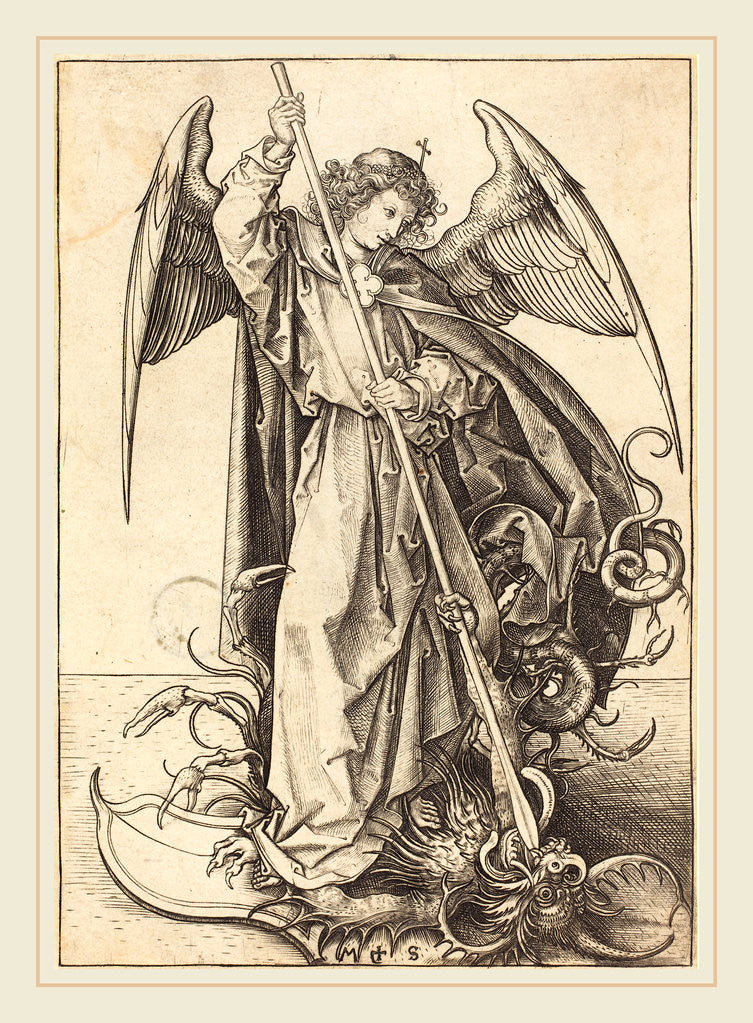 Detail of Saint Michael Slaying the Dragon by Martin Schongauer