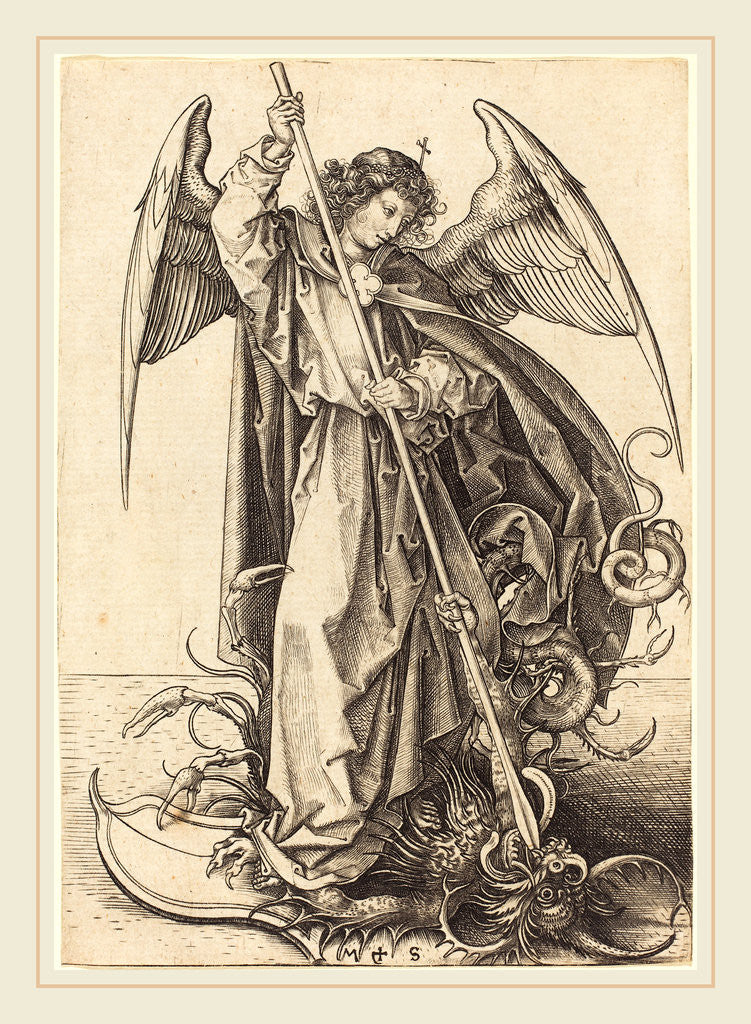 Detail of Saint Michael Slaying the Dragon by Martin Schongauer
