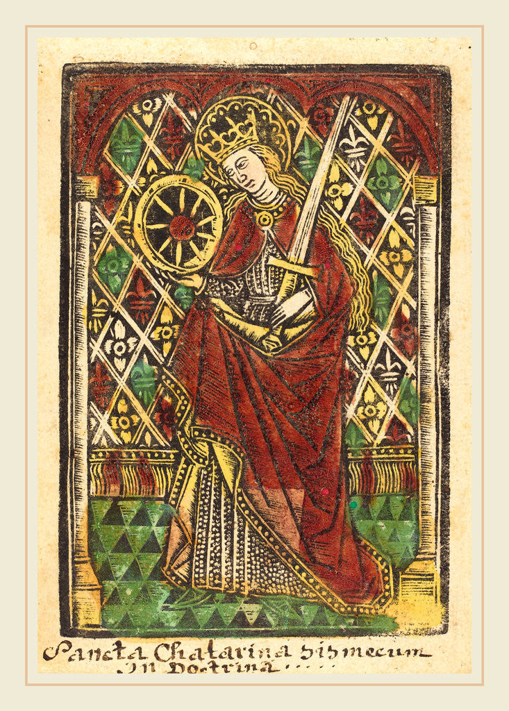 Detail of Saint Catherine, 1480 or after by Workshop of Master of the Protective Saints of Cologne