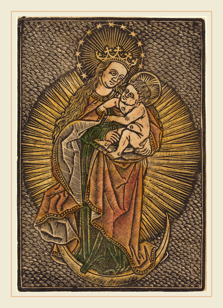 Detail of Madonna and Child in Glory, fourth quarter 15th century by Anonymous